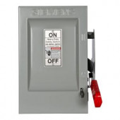 Siemens Heavy Duty 60 Amp 600-Volt 3-Pole Indoor Non-Fusible Compact Safety Switch - HNF362H