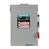 Siemens General Duty 30 Amp 240-Volt Two-Pole Outdoor Fusible Safety Switch with Neutral - LF211NRU