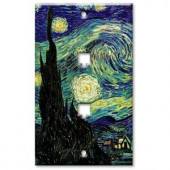 ArtPlates Van Gogh Starry Night 2 Phone Jack Wall Plate - DPH-5
