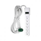 PowerByGoGreen 6 Outlet Surge Protector w/ 12 ft. Heavy Duty Cord - GG-16103M-12