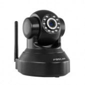 Foscam Plug and Play Black Indoor Wireless IP Camera 1.0 Megapixel 720p H.264 Pan/Tilt - FI9816PB
