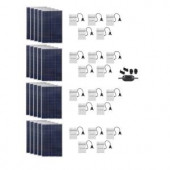 GrapeSolar 5,300-Watt Expandable Poly-Crystalline PV Grid-Tied Solar Power Kit - GS-5300-KIT