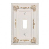 Amerelle Isabella 2 Toggle Wall Plate - Antique White - 8350TAW