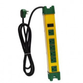 PowerByGoGreen 6 Outlet Metal Surge Protector w/ 6 ft. Heavy Duty Cord - GG-26114