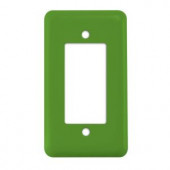 Amerelle Steel 1 Decorator Wall Plate - Lime Green - 940RBG