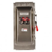 Siemens Heavy Duty 100 Amp 600-Volt 3-Pole Type 4X Fusible Safety Switch with Window - HF363SW