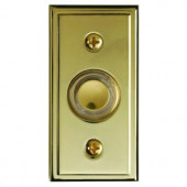 HeathZenith Wired Polished Brass Finish Push Button - 601-PB