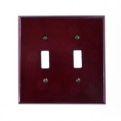 Amerelle Rosewood 2 Toggle Wall Plate - 177TT
