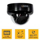 Q-SEE Wired 900TVL Indoor/Outdoor Dome Analog Camera, 65 ft. Night Vision - QM9904D