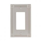 Amerelle Traditional 1 Decora Wall Plate - Satin Nickel - 92RN