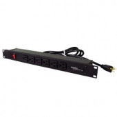 Wiremold 6 ft. 6-Outlet Rackmount Front Power Strip with Lighted On/Off Switch - J60B0B