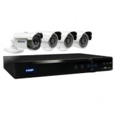 KGUARDSecurity Aurora 4-Channel 960H Cloud Surveillance System with 500GB HDD (1) 800TVL Auto Tracking and (3) 700TVL Camera - Aurora AR421-CKT001-500GB