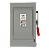 Siemens Heavy Duty 60 Amp 600-Volt 2-Pole Indoor Fusible Safety Switch - HF262