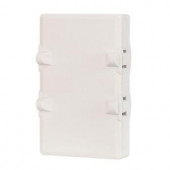 GlobeElectric 4-Outlet Multi-Tap Space Plug Wall Tap - White Finish - 47515