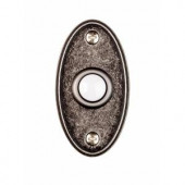 HamptonBay Wired Lighted Door Bell Push Button, Antique Pewter - HB-625-02