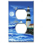 ArtPlates Lighthouse at Night - Oversize Outlet Cover - OVO-661