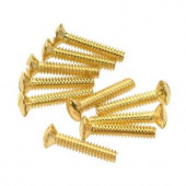 Amerelle 3/4 in. Wall Plate Screws - Brass (10 Pack) - PSBR