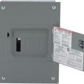 SquareD QO 100 Amp 6-Space 12-Circuit Indoor Flush Mount Main Lug Load Center with Cover and Door - QO612L100DF