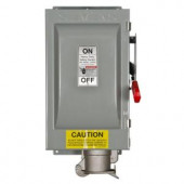 Siemens Heavy Duty 60 Amp 600-Volt 3-Pole Type 12 Non-Fusible Safety Switch with Receptacle - HNF362JPN