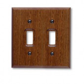 Amerelle 2 Toggle Wall Plate - Red Oak - CC4007TT