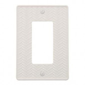 Amerelle Weave 1 Decora Wall Plate - White - 89RW