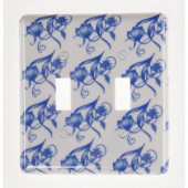 Amerelle Delft 2 Gang Toggle Wall Plate - 1220TT