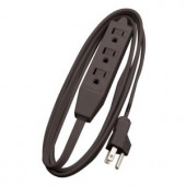Woods 8 ft. 16/3 SPT-2 Indoor 3 Outlet Cube Tap Extension Cord - 2611