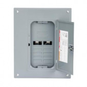 SquareD Homeline 125 Amp 8-Space 16-Circuit Indoor Main Plug-On Neutral Lug Load Center with Cover - HOM816L125PC