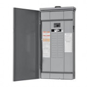 SquareD Homeline 125 Amp 24-Space 48-Circuit Outdoor Main Breaker Load Center (Plug-On Neutral Ready) - HOM2448M125PRB
