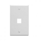ICC 1 Gang Wall Switch Plate - White - ICC-IC107F1CWH