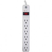 GE 6-Outlet Surge Protector Twin Pack with 3 ft. Cord - White - 14709
