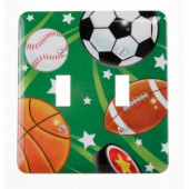 Amerelle Sports 2 Toggle Wall Plate - Multi Color - 1811TT