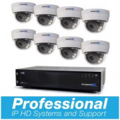 AvertX PRO 16-Channel HD+ IP Surveillance System with 8TB and (8) 4MP Autofocus Dome Cameras and Night Vision - AVXKIT2HD16088T