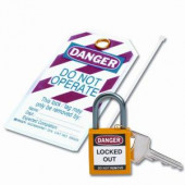 Brady Compact Safety Padlock Kit - Yellow - 123147