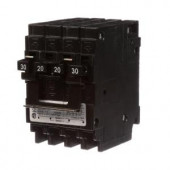 Siemens Quadplex One Outer 20 Amp Double-Pole and One Inner 30 Amp Double-Pole-Circuit Breaker - Q23020CT2