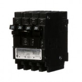 Siemens Quadplex One Outer 20 Amp Double-Pole and One Inner 20 Amp Double-Pole-Circuit Breaker - Q22020CT2