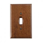 Amerelle 1 Toggle Wall Plate - Red Oak - 4008T
