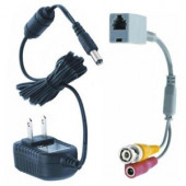 Revo RJ to BNC Adapter Coupler with 12-Volt AC Adapter - RRJ12BNCKIT