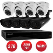 Defender Connected Pro 8-Channel 960H 2TB Surveillance System with (8) 800TVL Camera - 21326