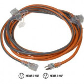 RIDGID 25 ft. 14/3 Inline 3-Outlet Extension Cord - 614-14336AB