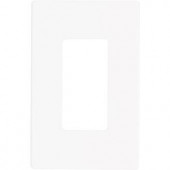 CooperWiringDevices Aspire 1-Gang Screwless Wall Plate - White Satin - 9521WS