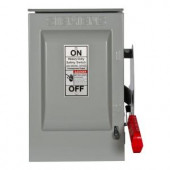Siemens Heavy Duty 30 Amp 600-Volt 3-Pole Outdoor Non-Fusible Safety Switch - HNF361R