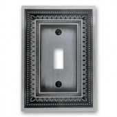 Amerelle Filigree 1 Toggle Wall Plate - Antique Nickel - 83TAN