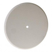 Bell 5 in. Round Blank Metal Flat Cover - White Textured - 5652-1