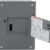 SquareD QO 100 Amp 8-Space 16-Circuit Indoor Flush Mount Main Lug Load Center with Cover and Door - QO816L100DF
