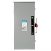 Siemens General Duty Double Throw 100 Amp 240-Volt 3-Pole Outdoor Non-Fusible Safety Switch with Neutral - DTGNF323NR
