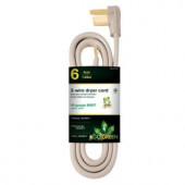 PowerByGoGreen 6 ft. 6/1 3-Wire Dryer Cord - GG-27106