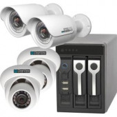ClearView 8-Channel Phoenix View 2 Dome and 2 Bullet IP Megapixel Camera Network Video Recorder Kit - PHOENIX0804IP7273