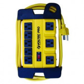 Tasco 6 ft. 14/3 SJT 1050-Joules 8-Outlet HD Power Station - Yellow - 11-00227