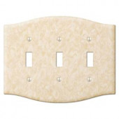 CreativeAccents Steel 3 Toggle Wall Plate - Honey - 9VHN103